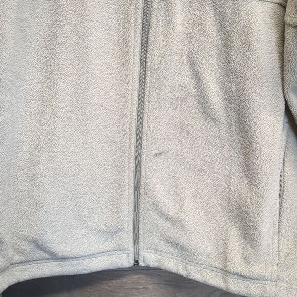 Columbia Khaki Fleece Full Zip Jacket Men's Size Large - Picture 3 of 9